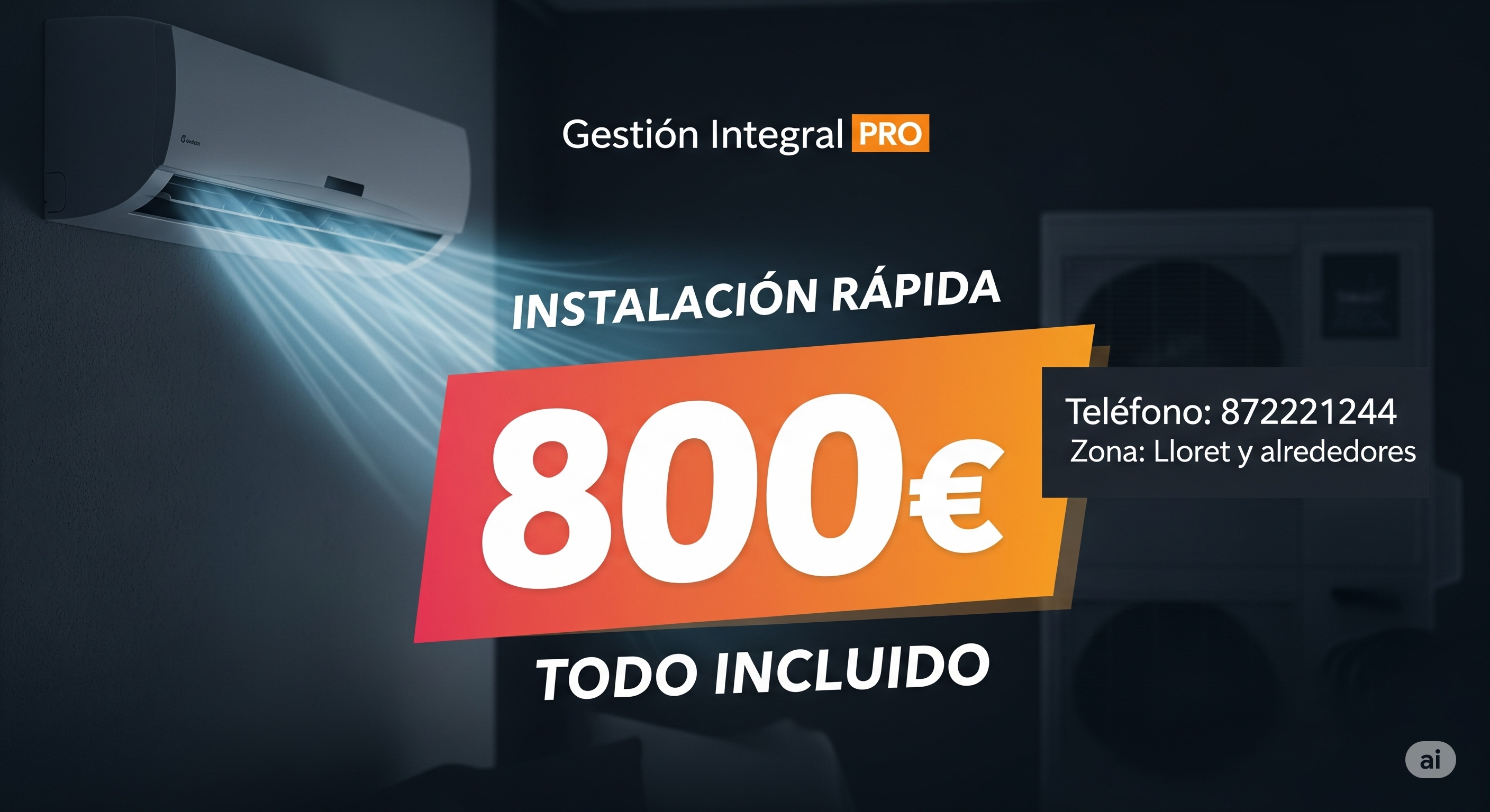 Instalación aire acondicionado Lloret